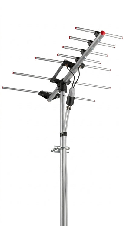 Kit Antena Digital HD-7  Zona Urbana + Cable Coaxial 10 Mt + Conectores