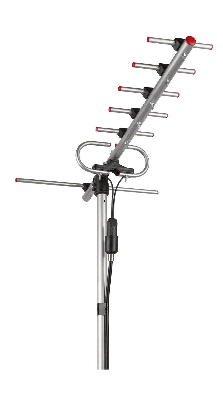 Kit Antena Digital Yagui-7 Zona Urbana + Cable Coaxial 10 Mt + Conectores