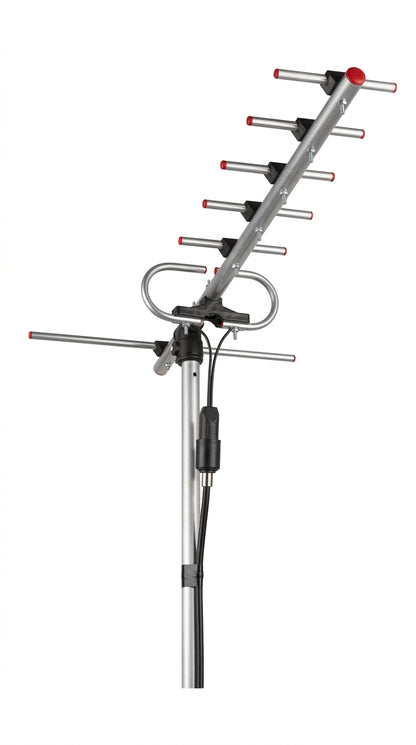 Kit Antena Digital Yagui-7 Zona Urbana + Cable Coaxial 10 Mt + Conectores