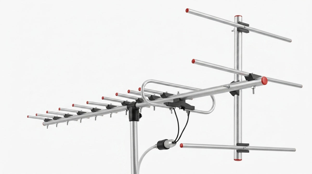 Kit Antena Digital HD-14 Ato Alcance+ Cable Coaxial 10 Mt + Conectores